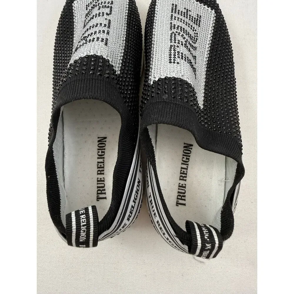 True Religion Aurelia Bling Slip-On Shoes Unworn Women’s Sz 7 Sparkle‎ Statement
